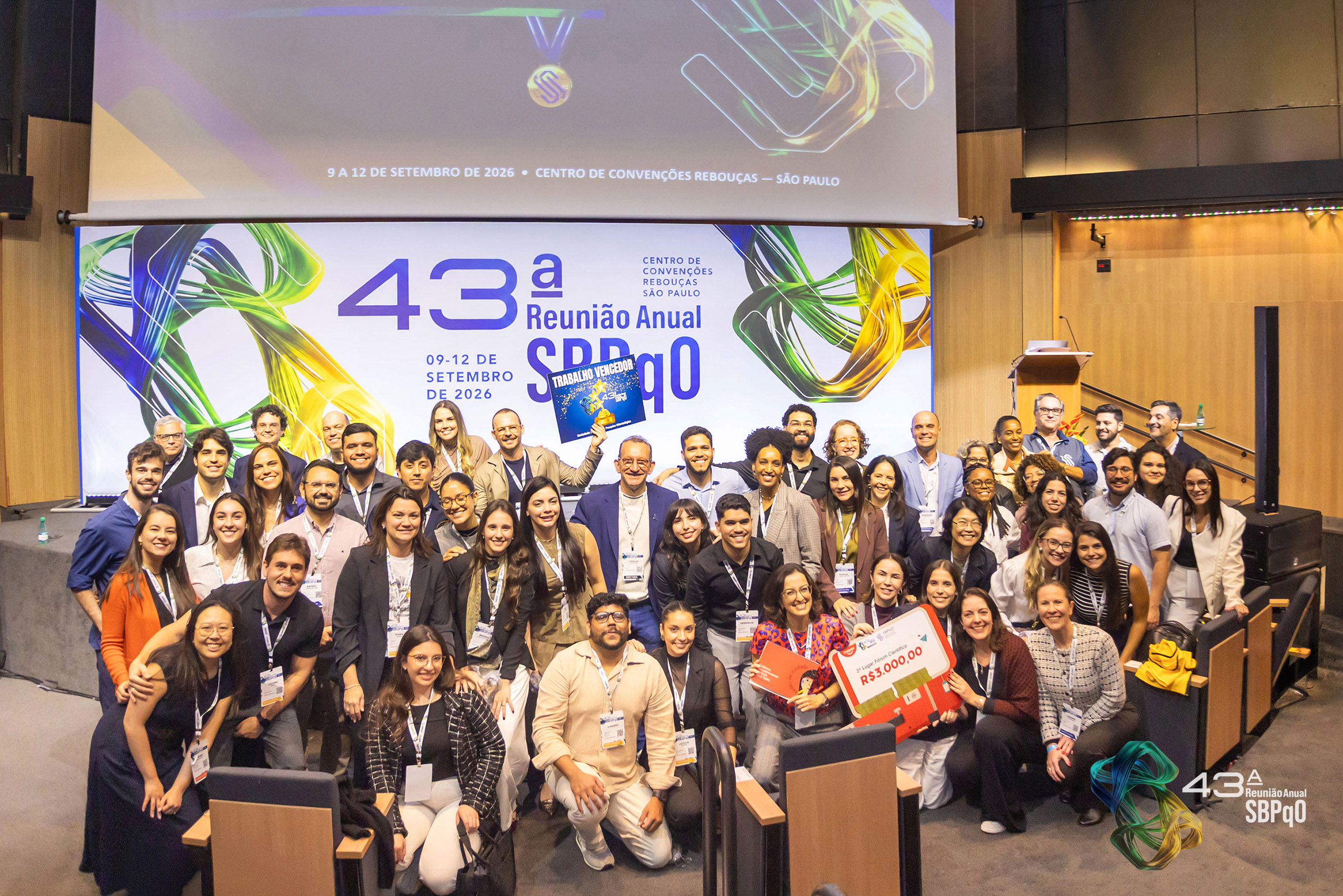 Fotos da premia&ccedil;&atilde;o da 43&ordf; Reuni&atilde;o Anual